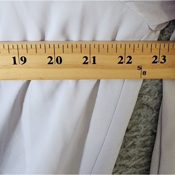 LOFT Women's Long Sleeve Off The Shoulder Elastic Waist Blouse Top Purple Sz XL - Picture 8 of 12